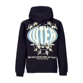 felpa cappuccio uomo hungry hoodie BLACK