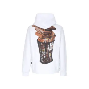 felpa cappuccio uomo prince hoodie WHITE