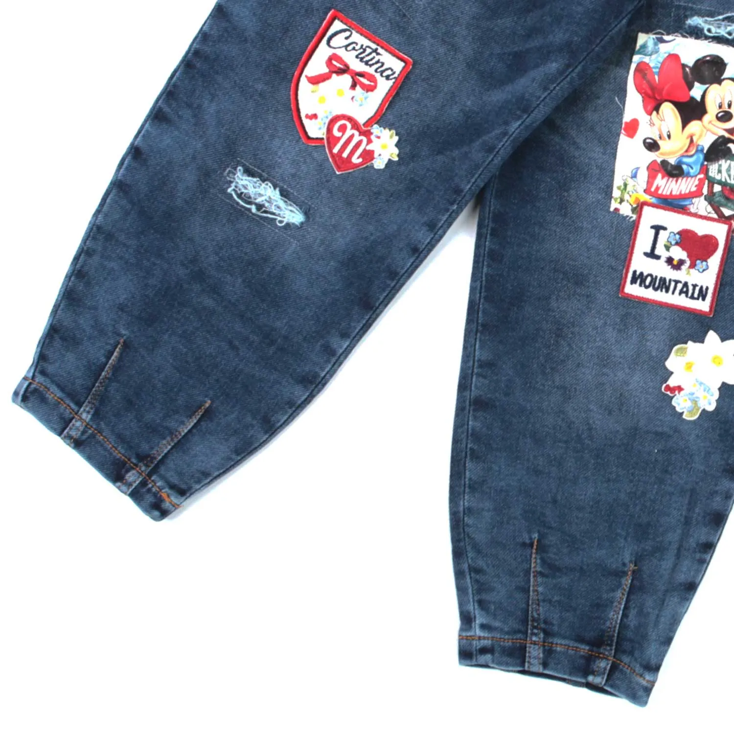 Jeans Con Patch Bimba