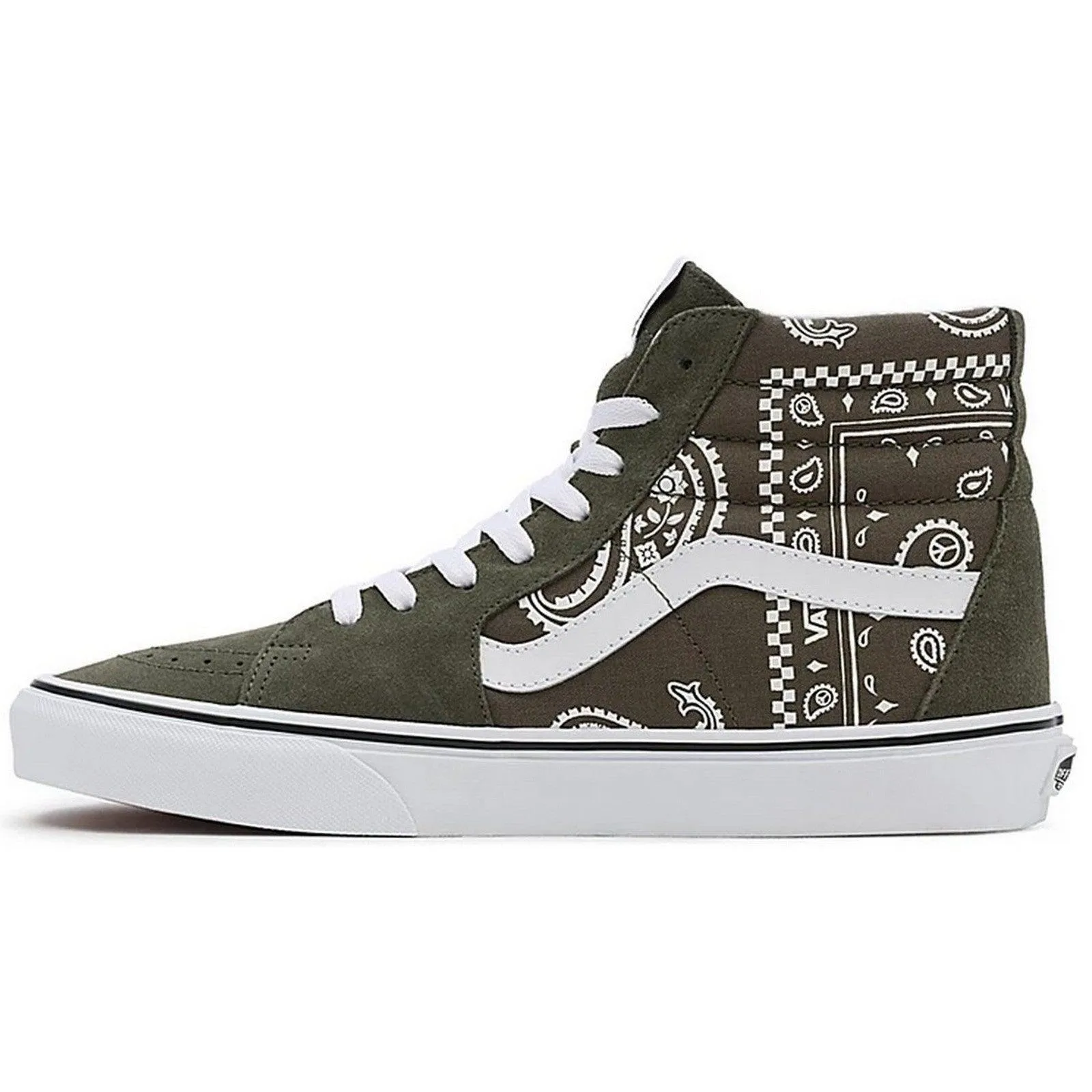 Sneaker Uomo Vans - Ua Sk8-Hi (Peace Paisley) - Verde