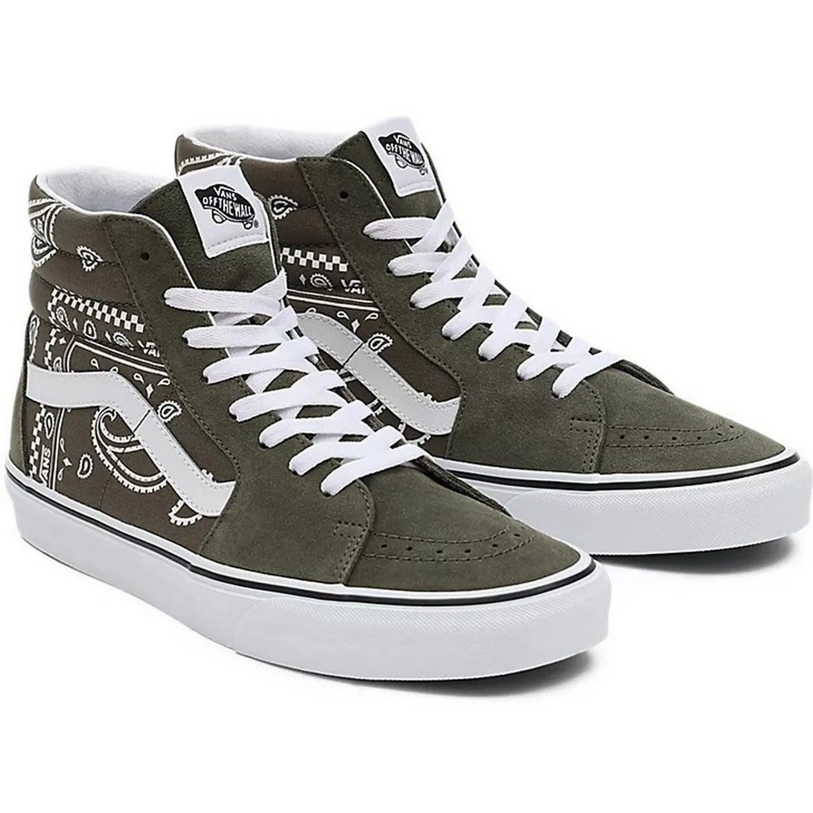 Sneaker Uomo Vans - Ua Sk8-Hi (Peace Paisley) - Verde